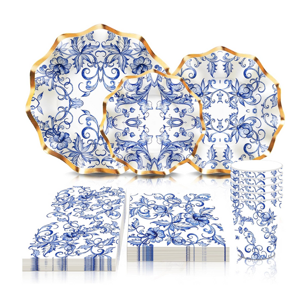 Blue White Chinoiserie Tableware Set