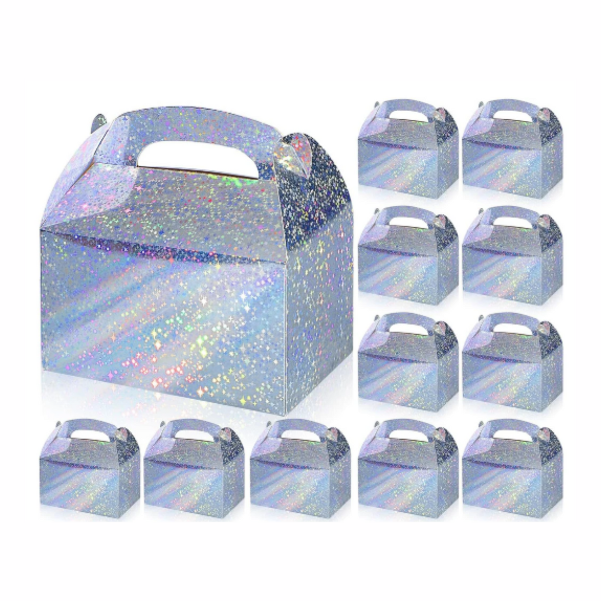 Metallic Iridescent Gift Boxes Set 16.5x9x8cm