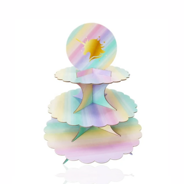 3-Tier Unicorn Theme Cup Cake Stand