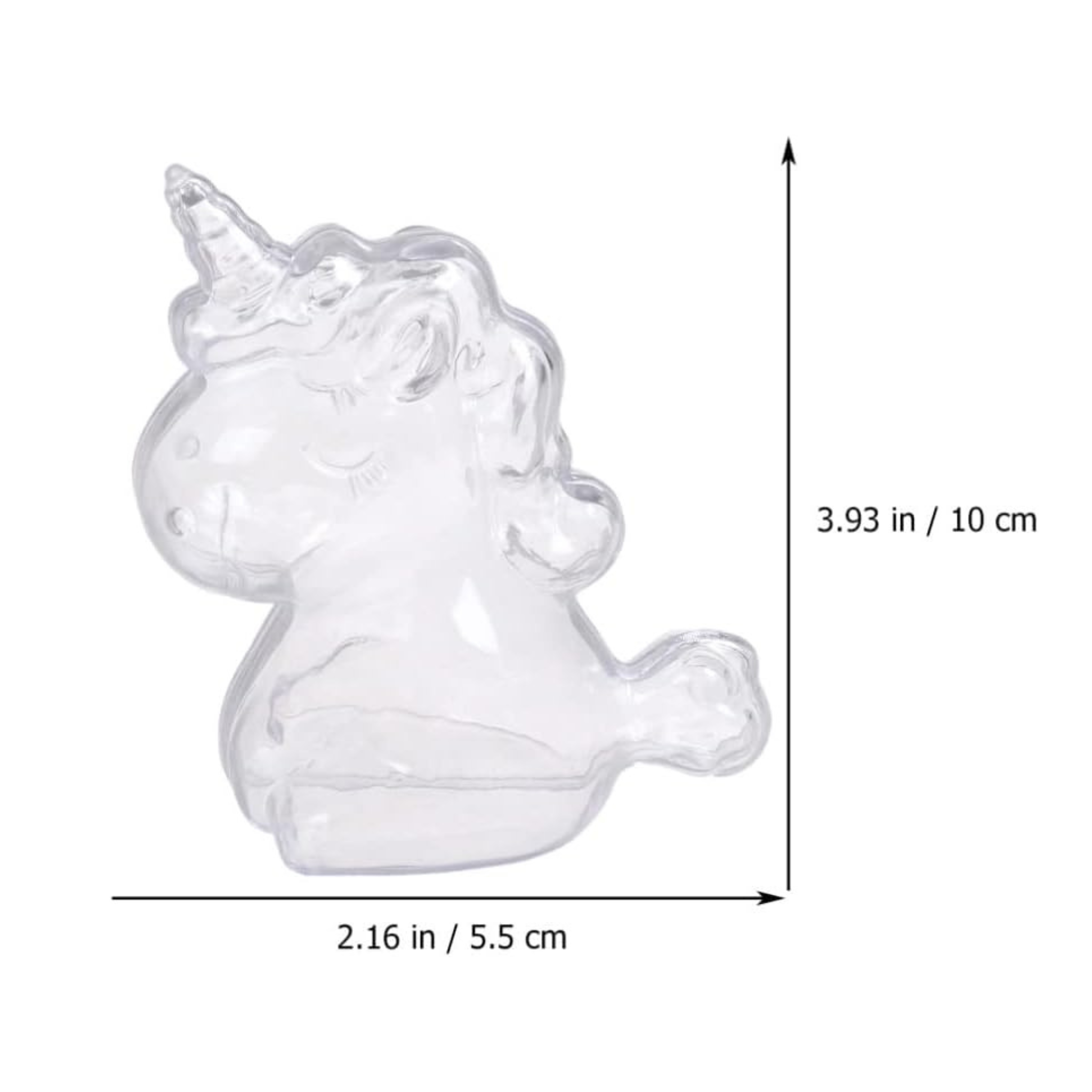 Unicorn Clear Plastic Candy Boxes Set