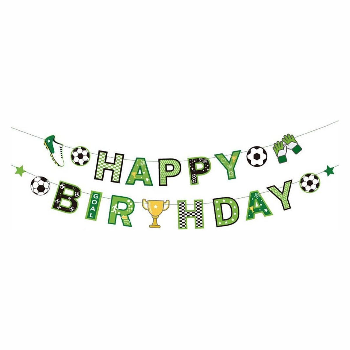 Soccer Happy Birthday Banner
