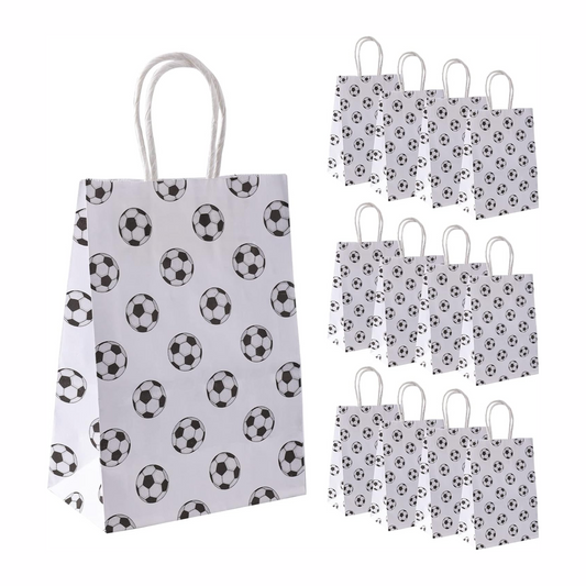 Football Party Bags Paper with Football Motifs Sets