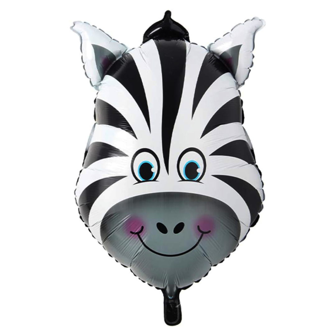 Animal Head Safari Foil Balloon (Zebra Head)