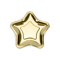 Load image into Gallery viewer, Metallic Gold Star Plates Set
