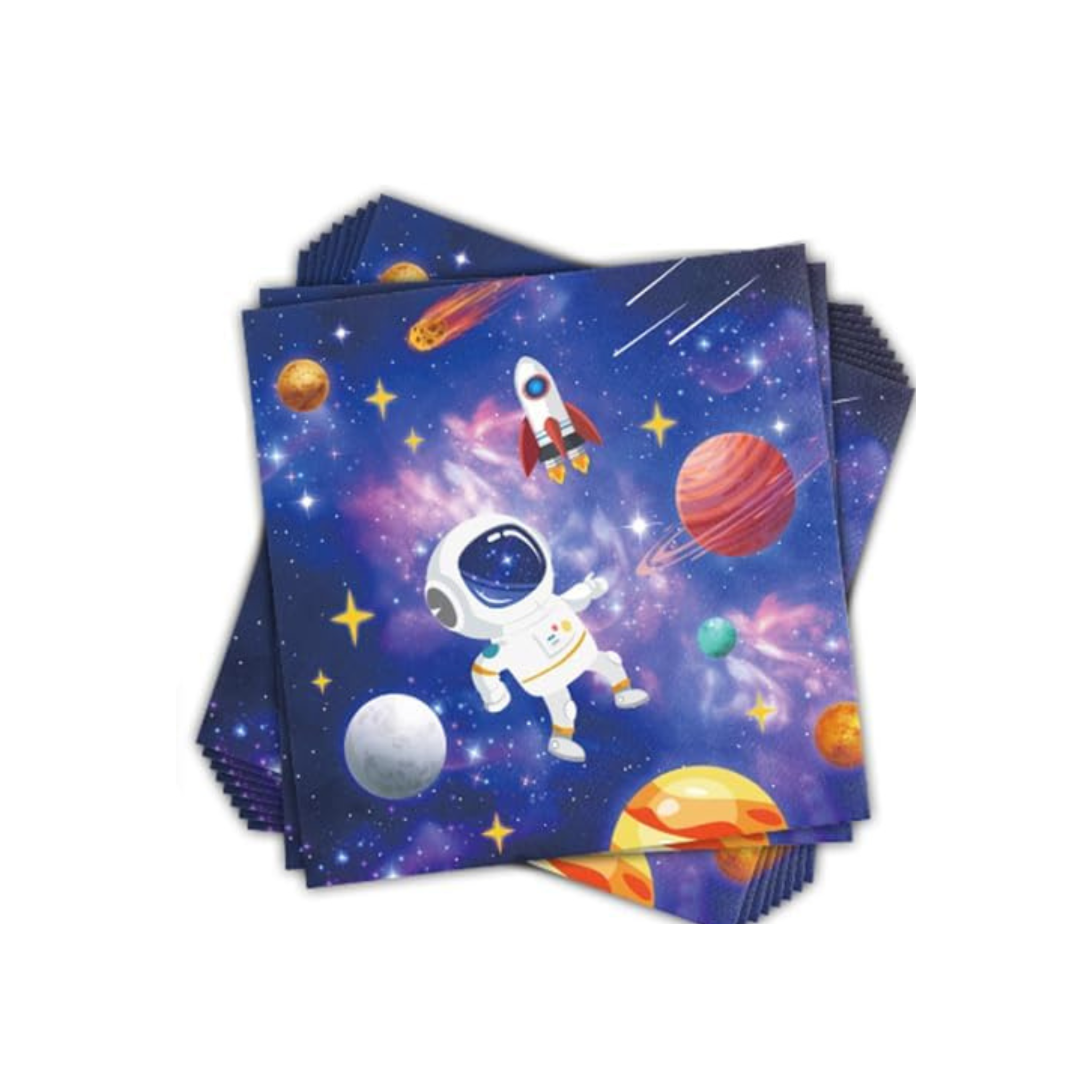 Galaxy Space Theme Party Tableware Set