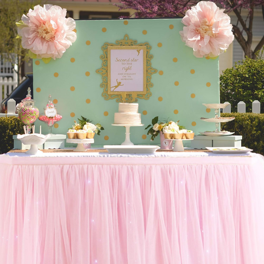 Princess-Themed Party Tutu Table Skirts