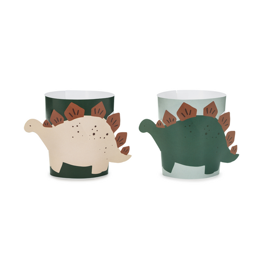 Dinosaur Theme Party Paper Cup Sleeves Set