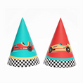 Load image into Gallery viewer, Vintage Race Car Party Hats Set
