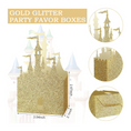 Load image into Gallery viewer, Golden Princess Party Favor Boxes Set
