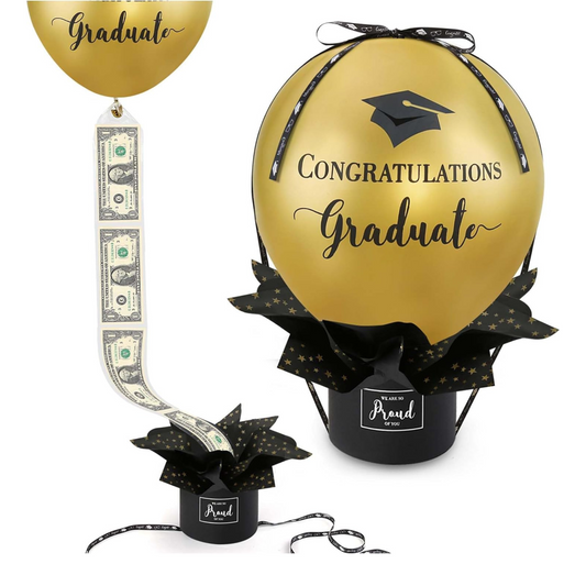 Graduation Gifts - Pull Money Balloon Box for Cash