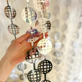 Load image into Gallery viewer, Shiny Silver Disco Ball Foil Curtain
