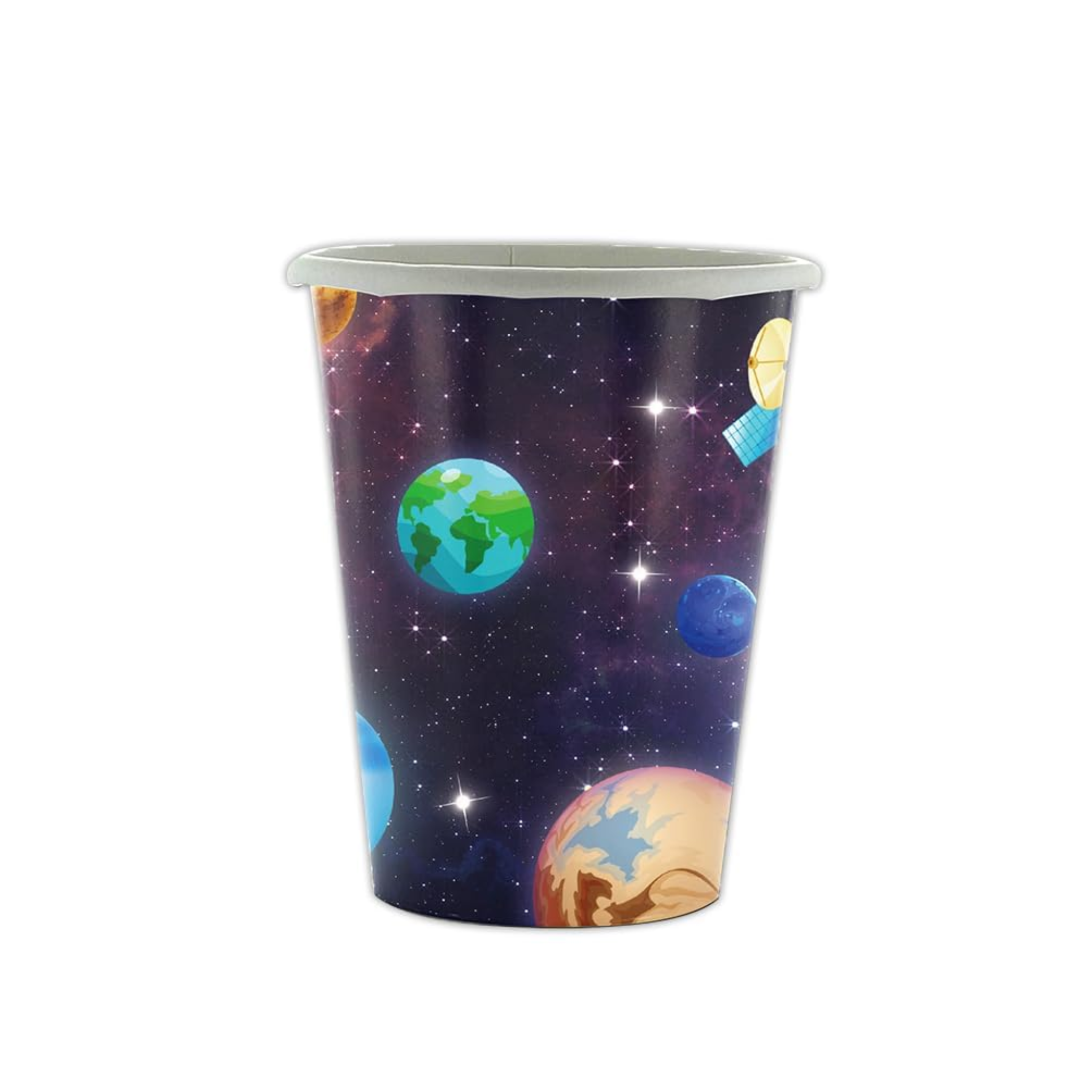 Galaxy Space Theme Party Paper Cups Set