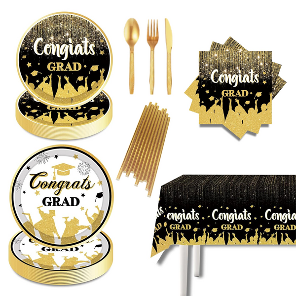Graduation Congrats Grad Tableware Set