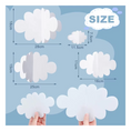 Load image into Gallery viewer, White 3D Clouds Decorations Paper
