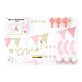 Load image into Gallery viewer, 1st Birthday Decorations Set - Pink and Gold Theme
