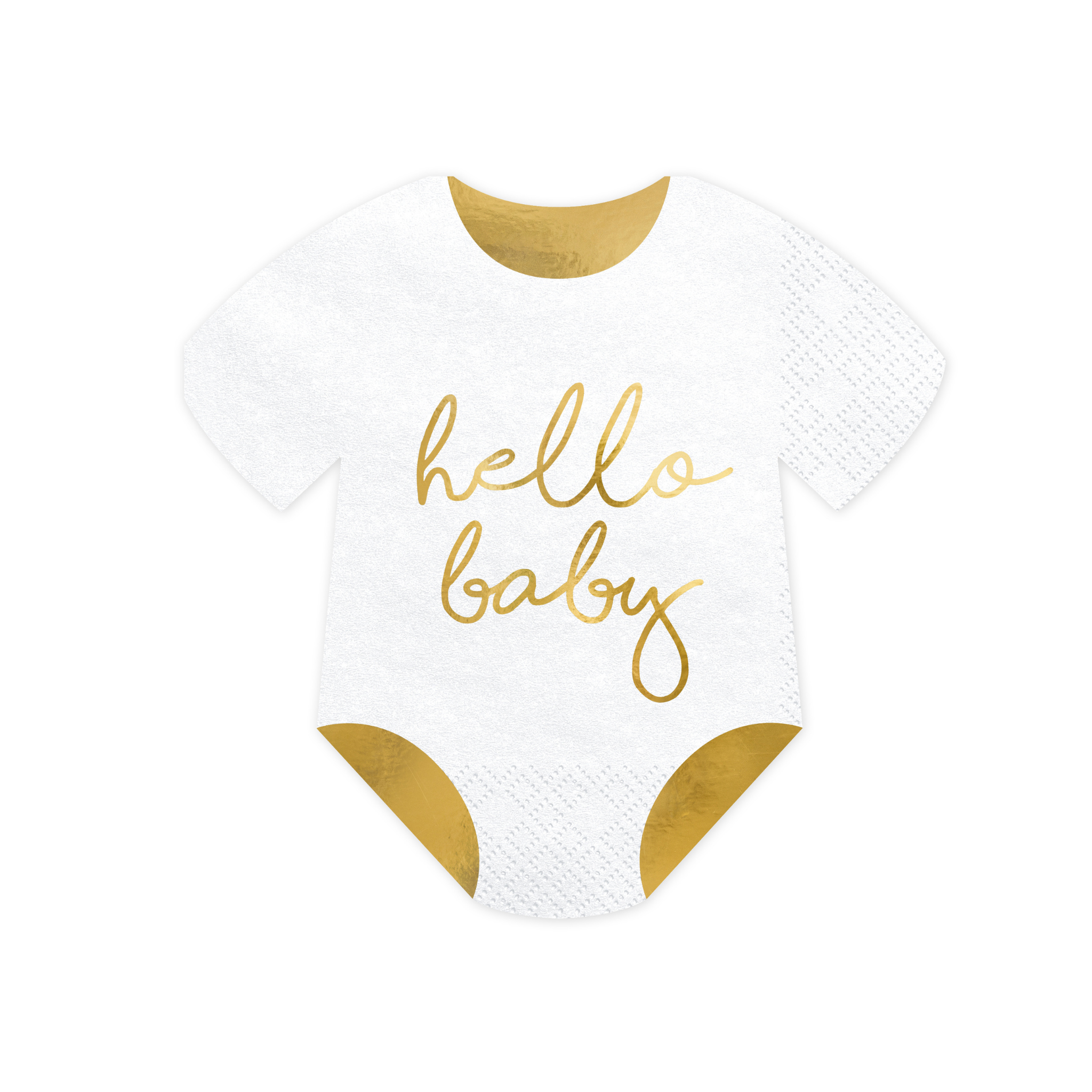 Napkins Baby Gender Reveal in Romper Suit Shape Sets