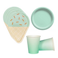 Load image into Gallery viewer, Ice Cream Theme Birthday Party Tableware Set (Green)
