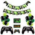 Load image into Gallery viewer, Happy Birthday Gaming Garland & Balloons Set
