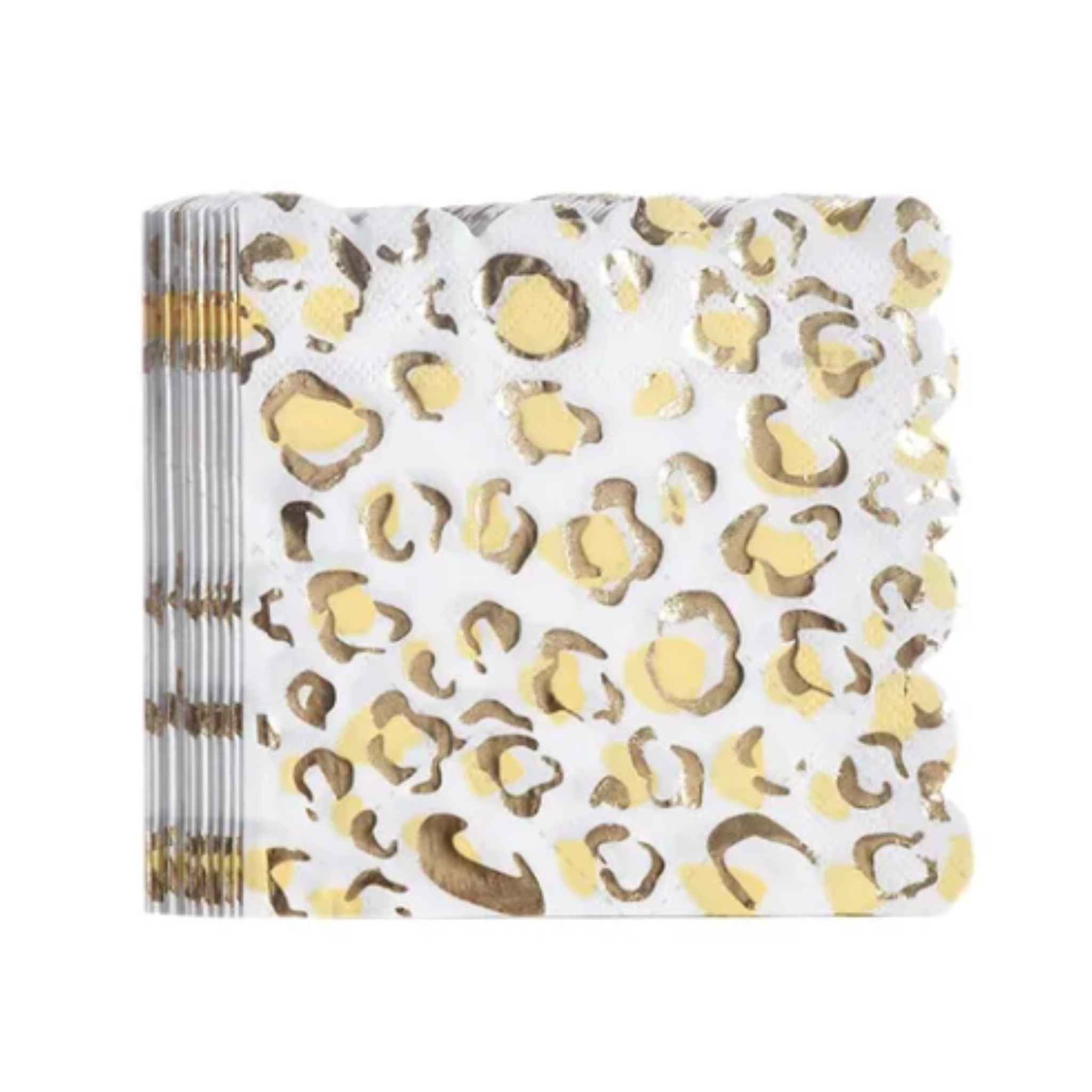 Animal Gold Leopard Theme Party Tableware Set