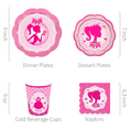 Load image into Gallery viewer, Hot Pink Girl Party Tableware Set
