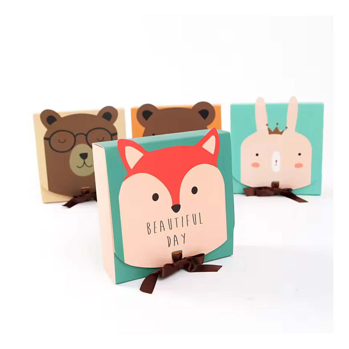 Safari Animal Themed Candy Gift Boxes Set