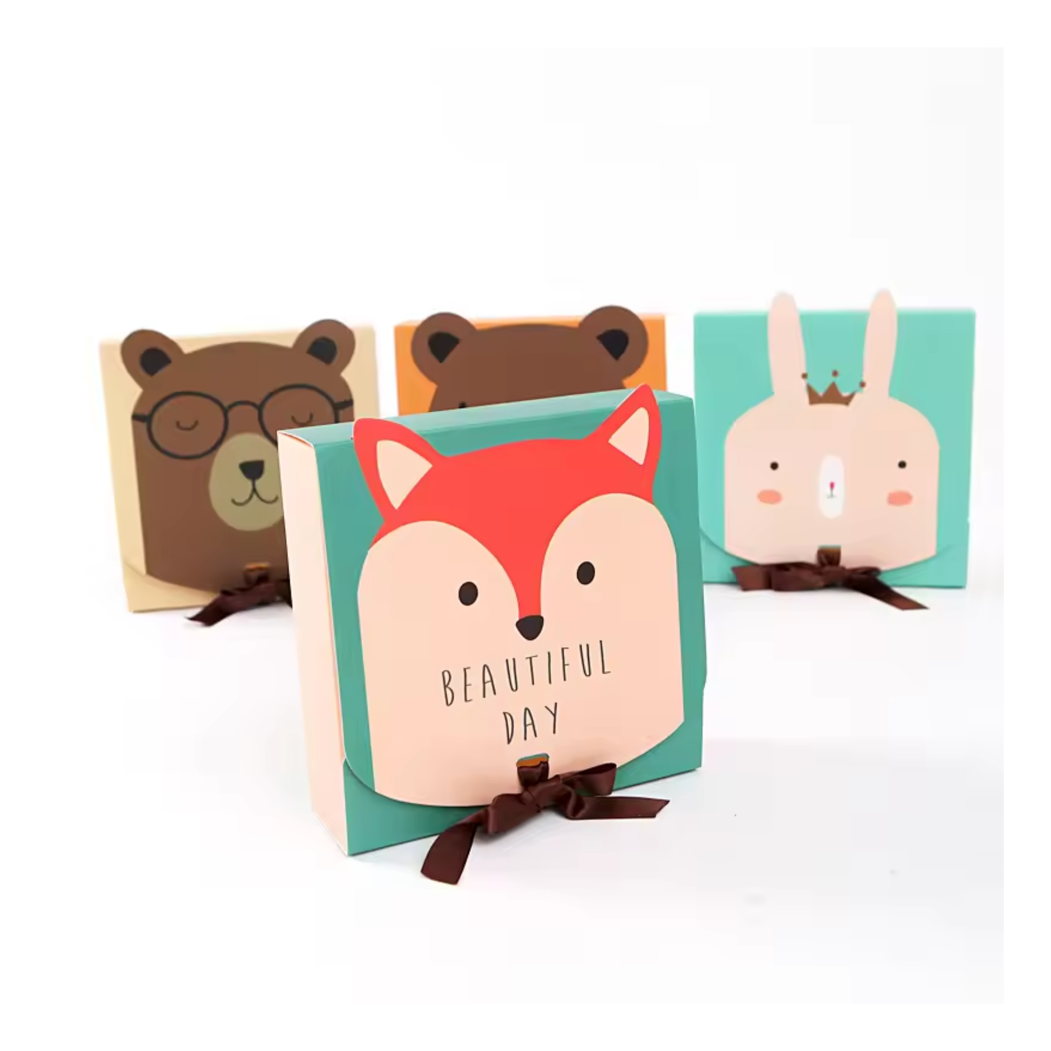 Safari Animal Themed Candy Gift Boxes Set