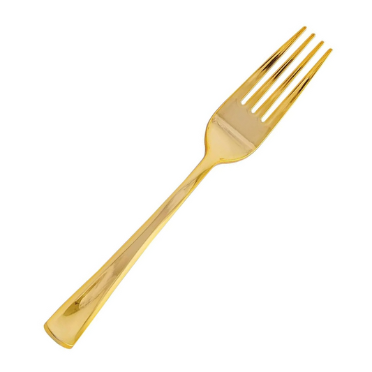 Gold Bridal Shower Decorations Cutlery Set (Forks)
