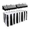 Load image into Gallery viewer, Paris Theme Black & White Stripe Table Skirts
