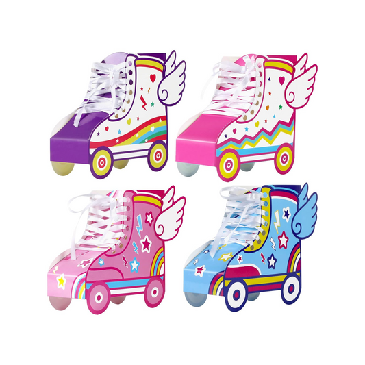 Roller Skating Birthday Theme Party Favor Boxes Set