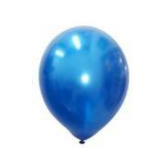 12 Inch Metallic Balloons (Pearlescent Blue)