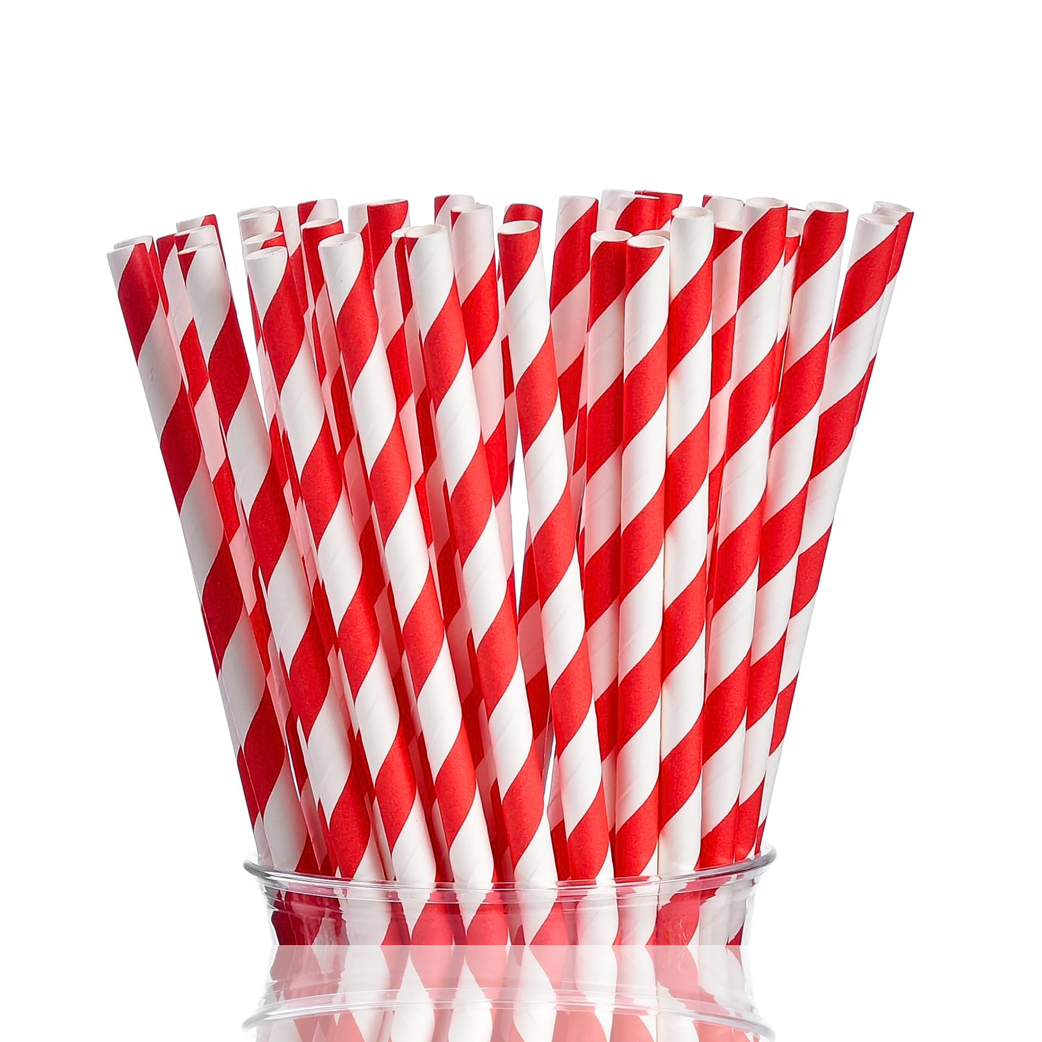 Red Swirl Paper Straws Set – Ribbontique
