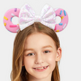 Load image into Gallery viewer, Sparkly Bows Donuts Ears Party Headband
