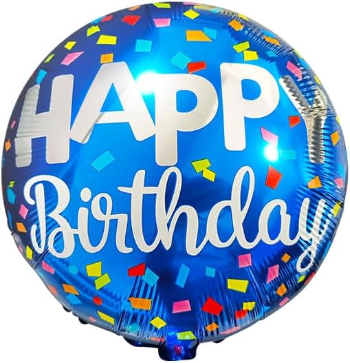 New Design Happy Birthday Foil Balloons, 18" Round