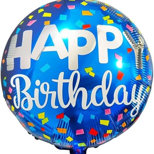 New Design Happy Birthday Foil Balloons, 18" Round
