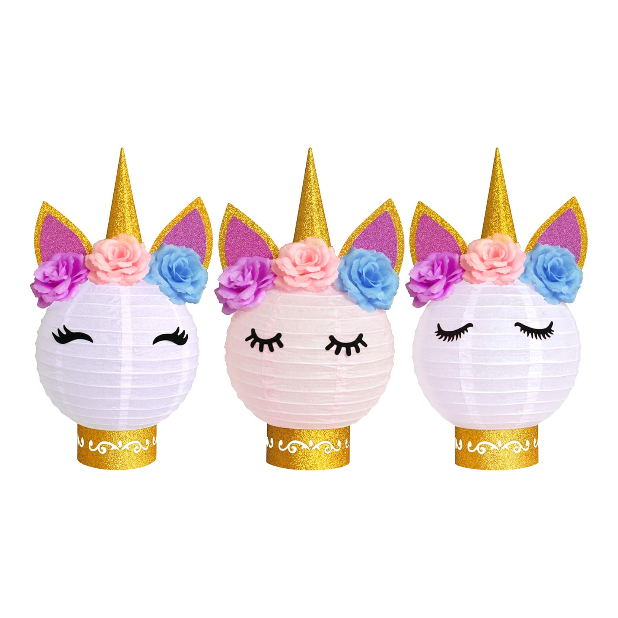 Unicorn Paper Lanterns Table Centerpieces Decorations – Ribbontique