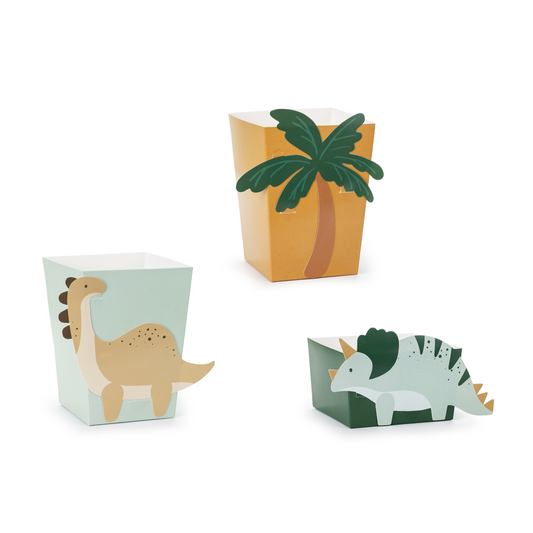 Dinosaur Theme Party Snack Boxes Set