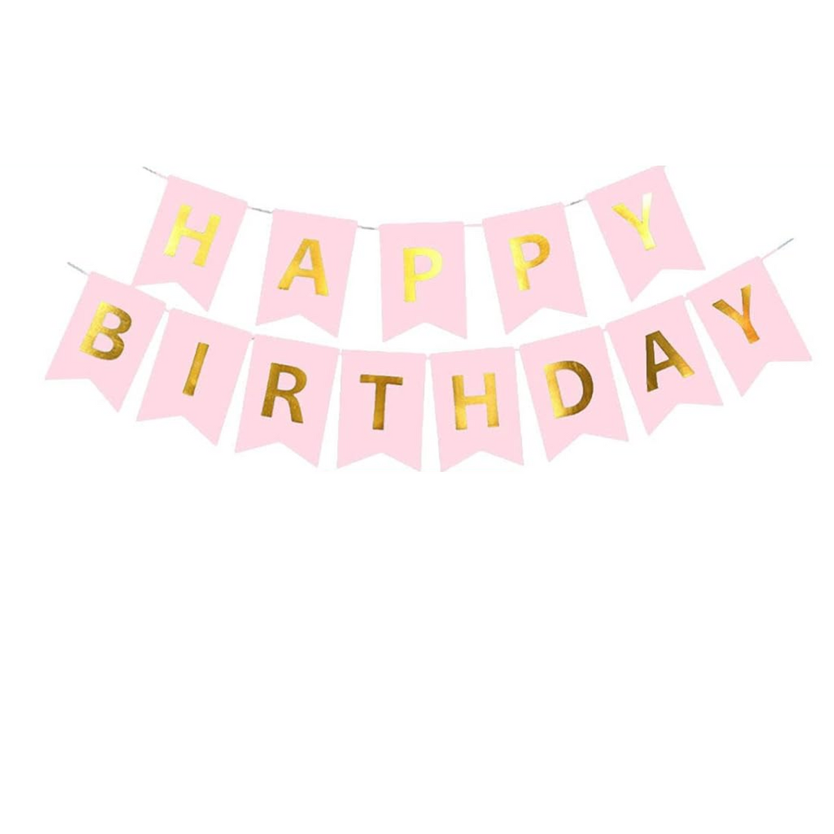 Happy Birthday Banner - Pink