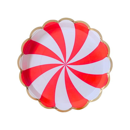 Red Carnival Theme 9 Inch Paper Plates Set