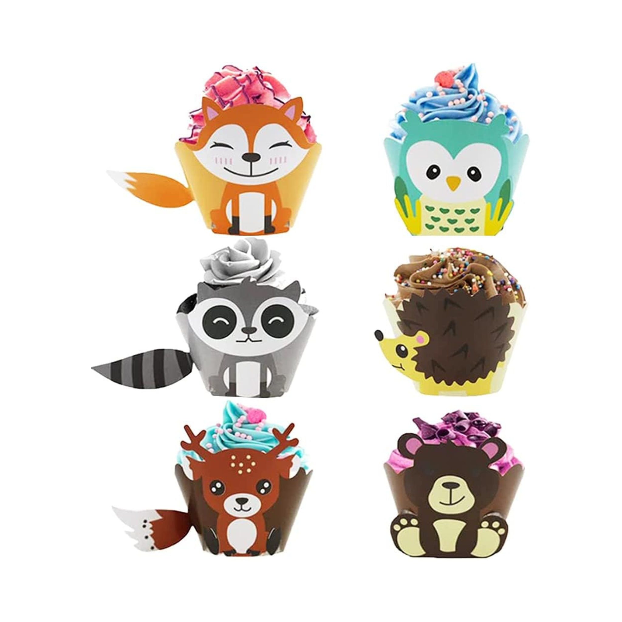 Woodland Cupcake Wrappers Set – Ribbontique