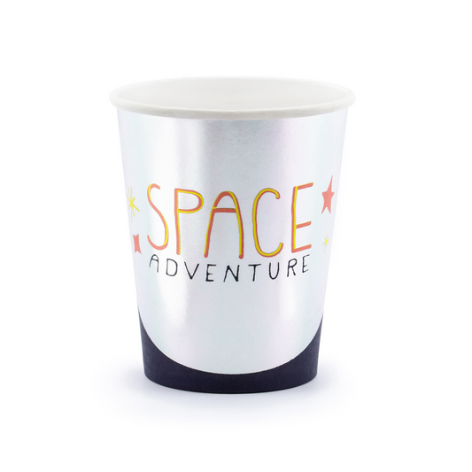 Space Adventure Theme Party Paper Cups Set