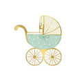 Load image into Gallery viewer, Tiffany Blue Baby Stroller Napkins
