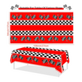 Load image into Gallery viewer, Checkered Race Car Tablecloth
