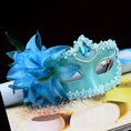 Load image into Gallery viewer, Elegant Lily Flower Mask for Parties
