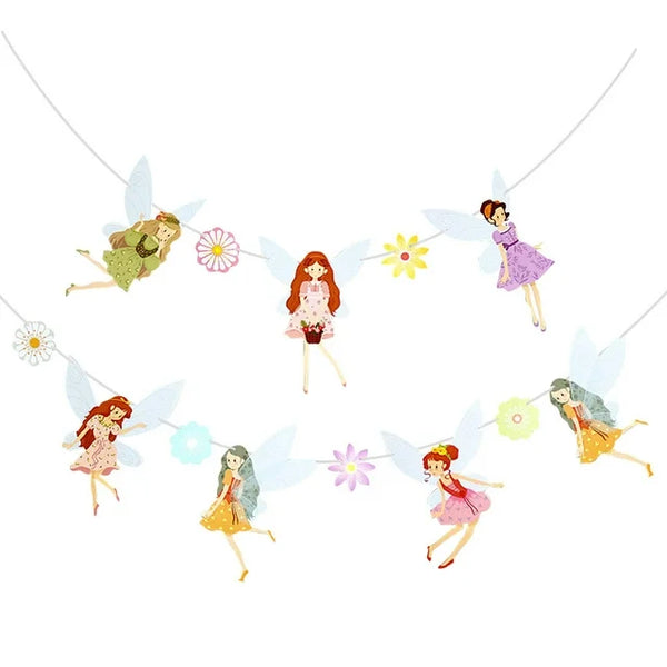 Flower Fairy Theme Birthday Garland