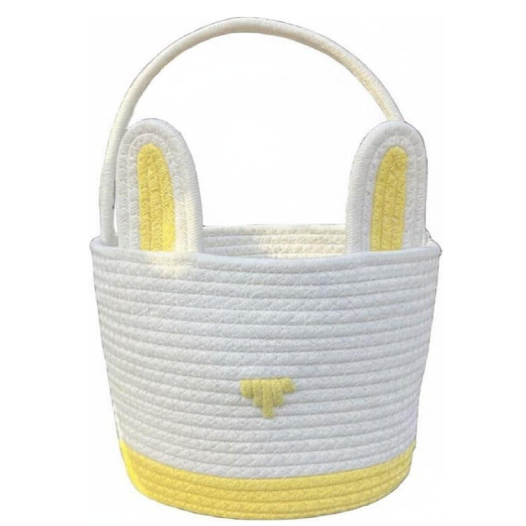 Easter Bunny Woven Basket (Yellow)