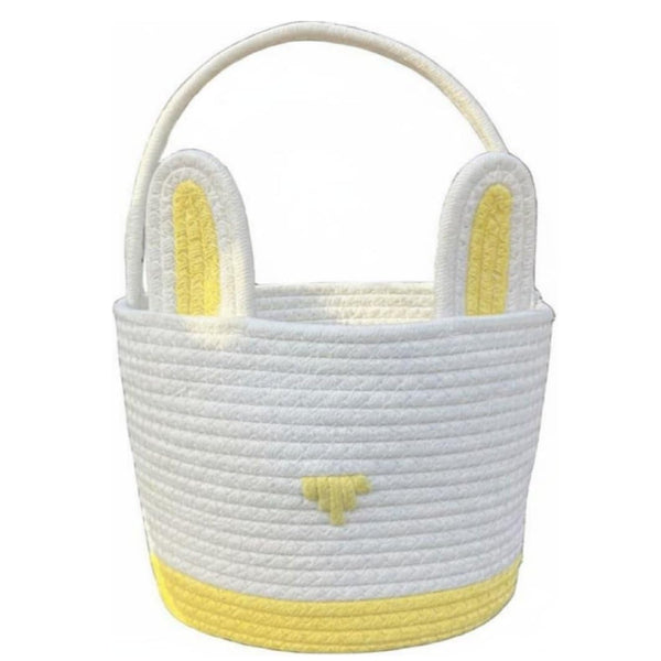 Easter Bunny Woven Basket (Yellow)