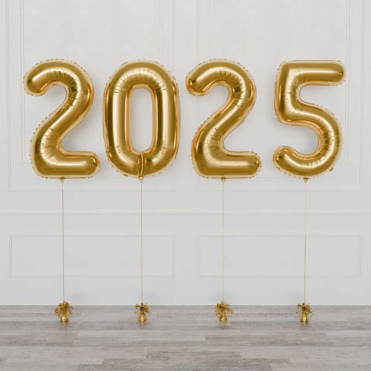 Graduation 2025 Number Helium Set - Gold
