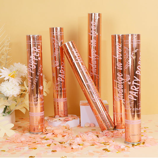 Rose Gold Confetti Canon