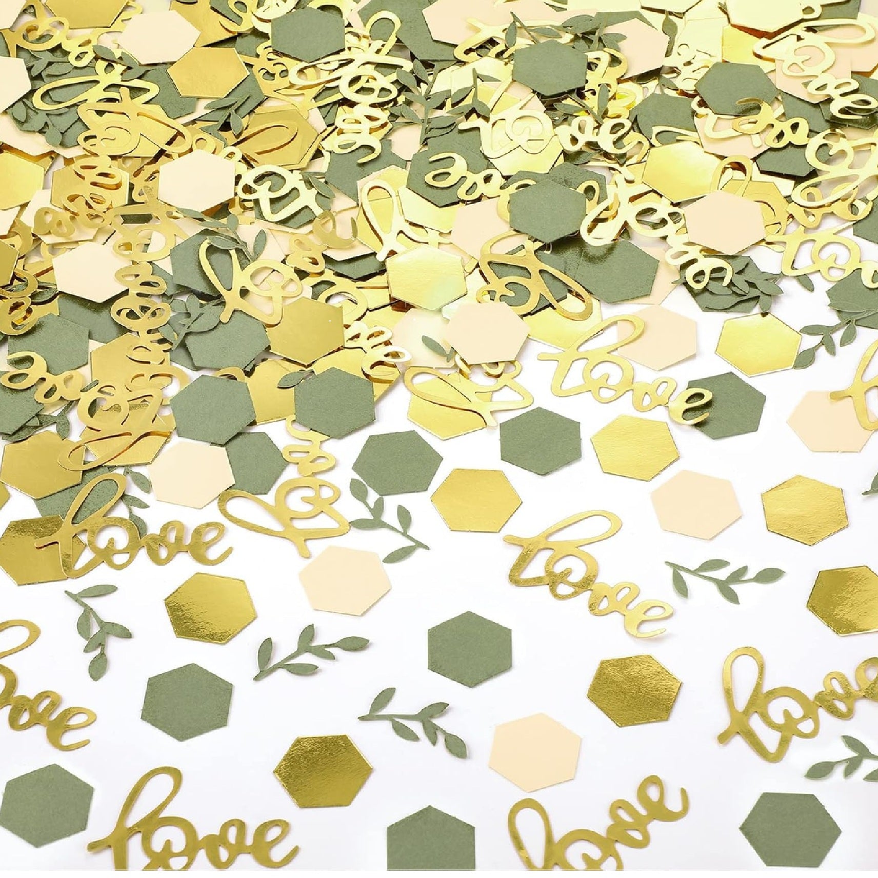 Green Love Confetti