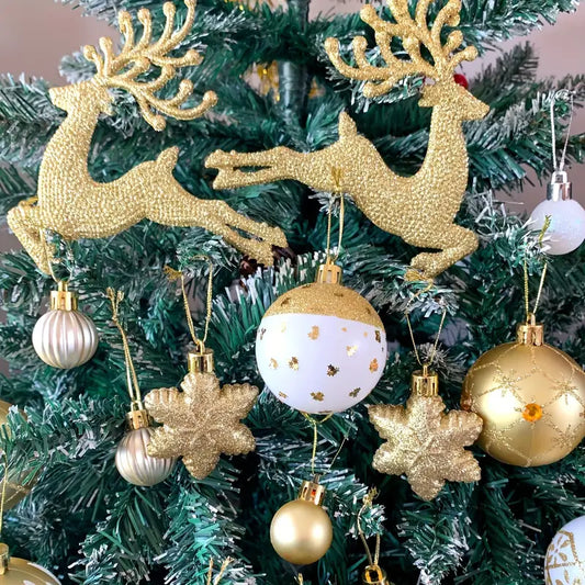 Christmas Gold & White Ornaments